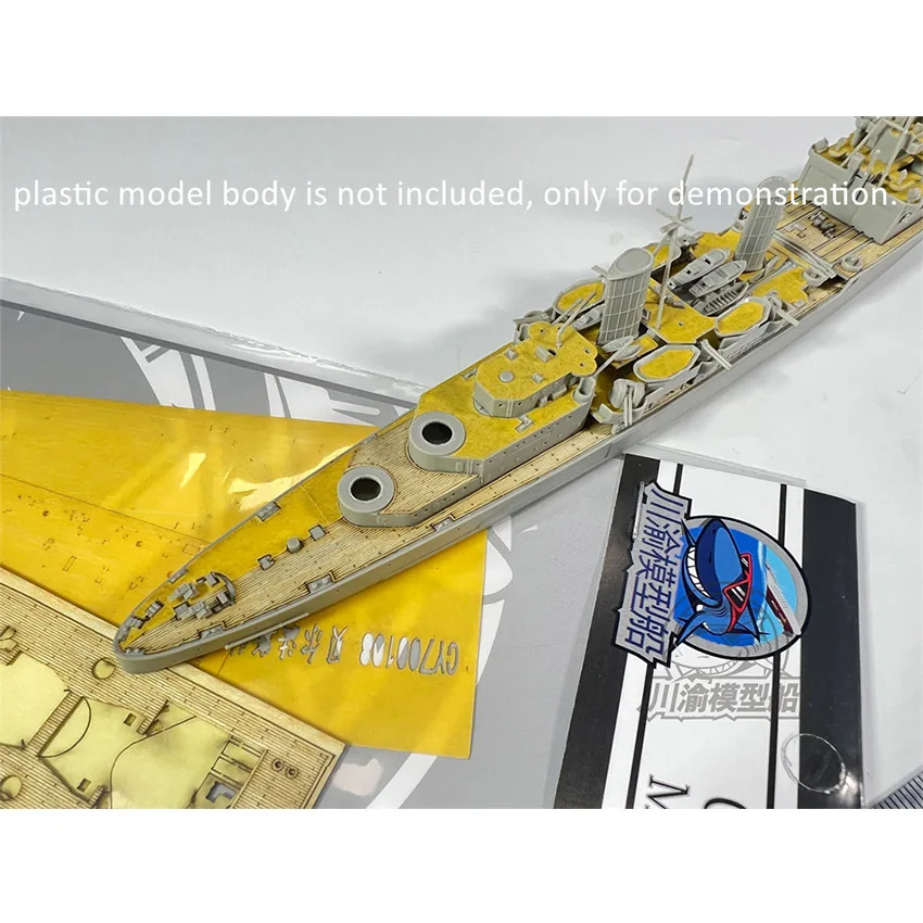 1/700 Scale Wooden Deck Masking Sheet for Trumpeter 06701 HMS Belfast 1942 Model #CY700108