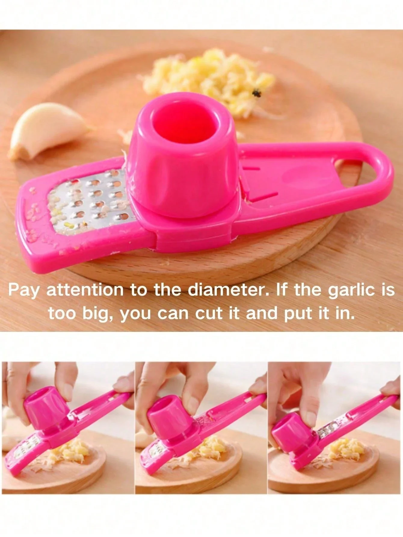 1/2 قطعة مطحنة الثوم الصغيرة ا - مراجعة Kitchen Gadgets Green وسعره