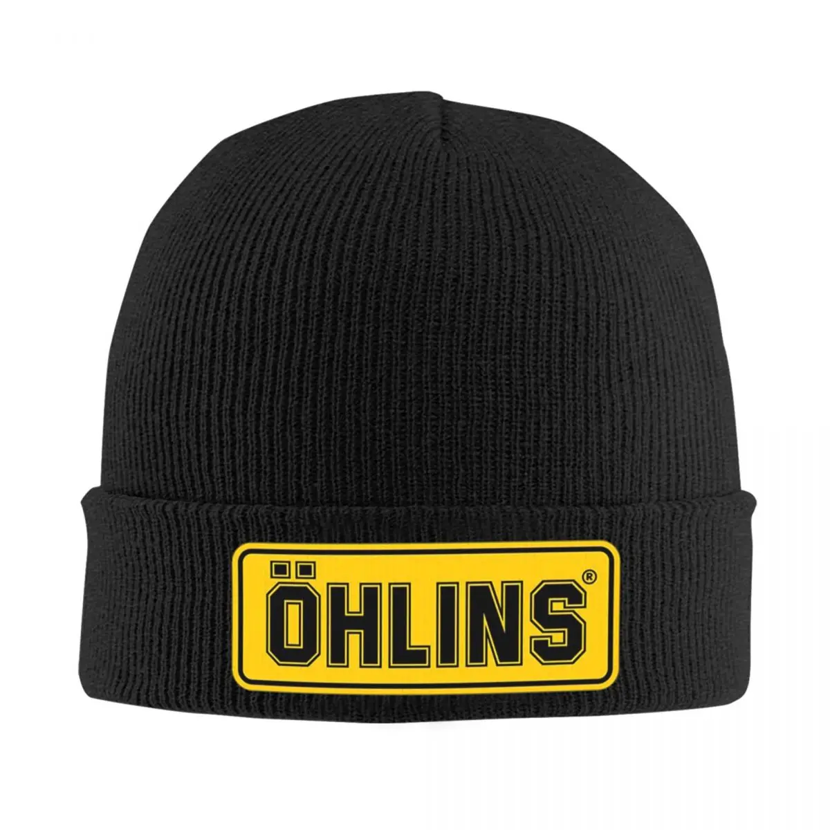 Ohlins Warm Knitted Cap Fashion Bonnet Hat Autumn Winter Outdoor Beanies Hats for Men Women Adult