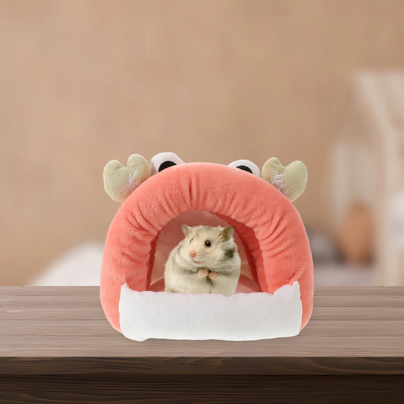 Hamster Warm Hideout Small Pet Hideout Bed Insulated Soft Cushion Nest for Dwarf Gerbil Chinchilla Ferret Hedgehog Sugar Glider