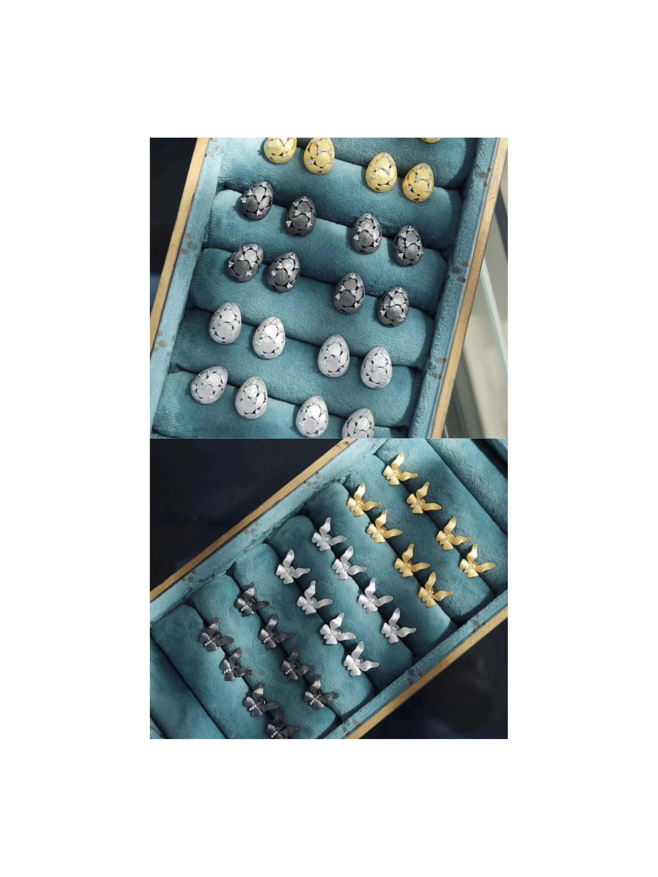 

Итальянское ремесло, винтажные элегантные серьги-гвоздики из серебра 925 пробы с бабочкой, золотые геометрические висячие серьги унисекс для пирсинга, ювелирные изделия