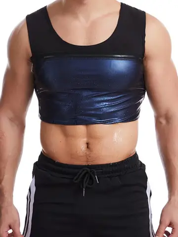 Sauna Sweat Suit Weight Loss Shapewear Top Weighted Shirt Sauna Vest Workout Exercise Gym Short Sleeves Men Women