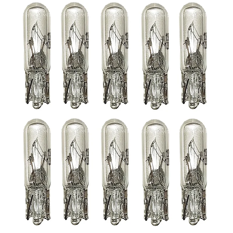 

500pcs T5 12v 24V 1.2w W2W White Car Halogen Lamp Instrument Lights Dashboard Bulb Auto Interior Light Car Styling