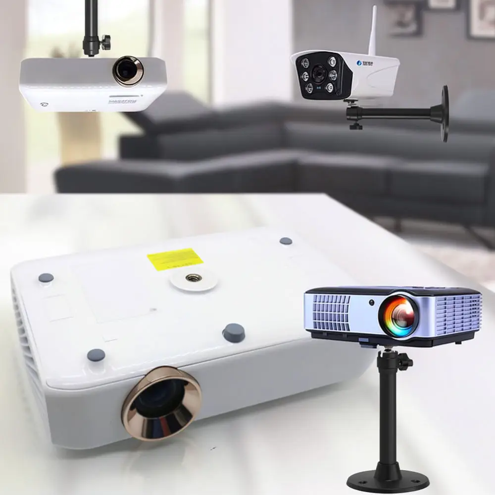 Compact Wall Ceiling Bracket For Projectors Security Camera Mount Holder Flexible Stand For Home Theater Electronics