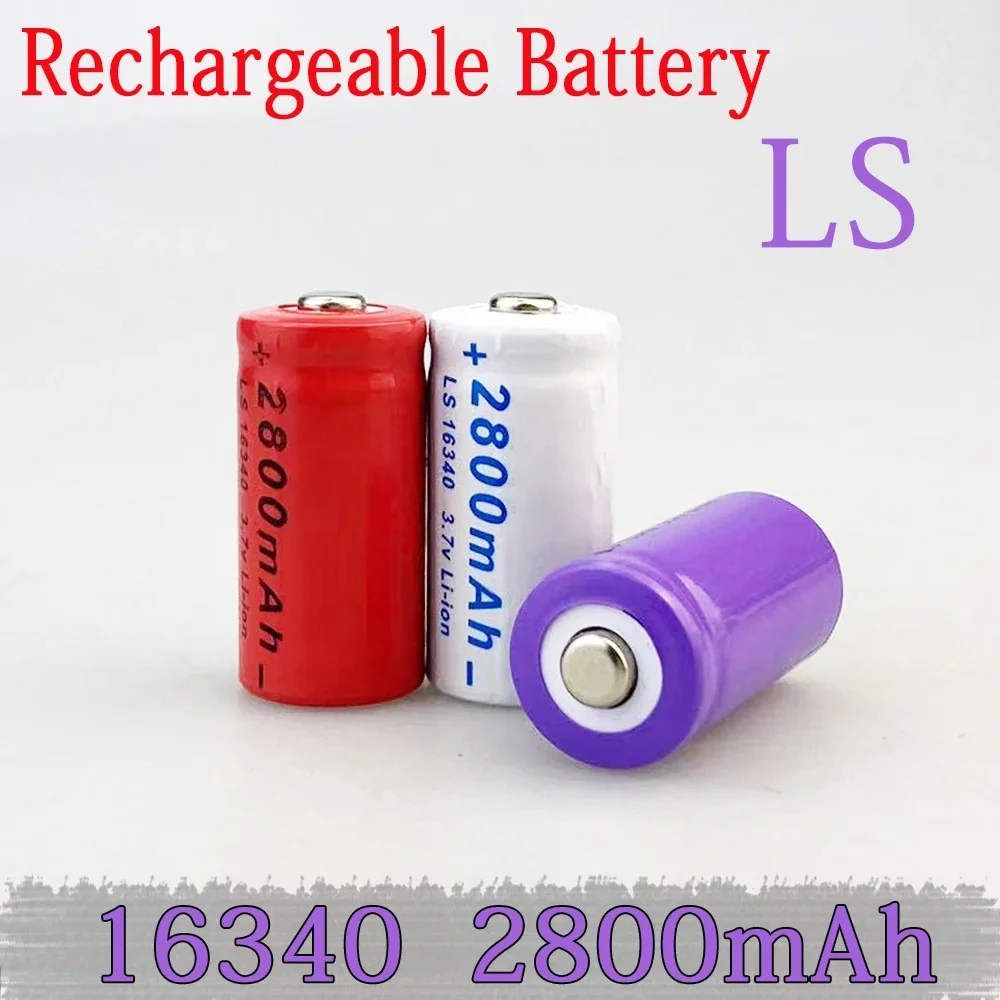 2024 AIMJIN CR123A RCR 123 ICR 16340 2800mAh 3.7V For Safety Camera Rechargeable Battery Lithium Ion L70 Plus Charger