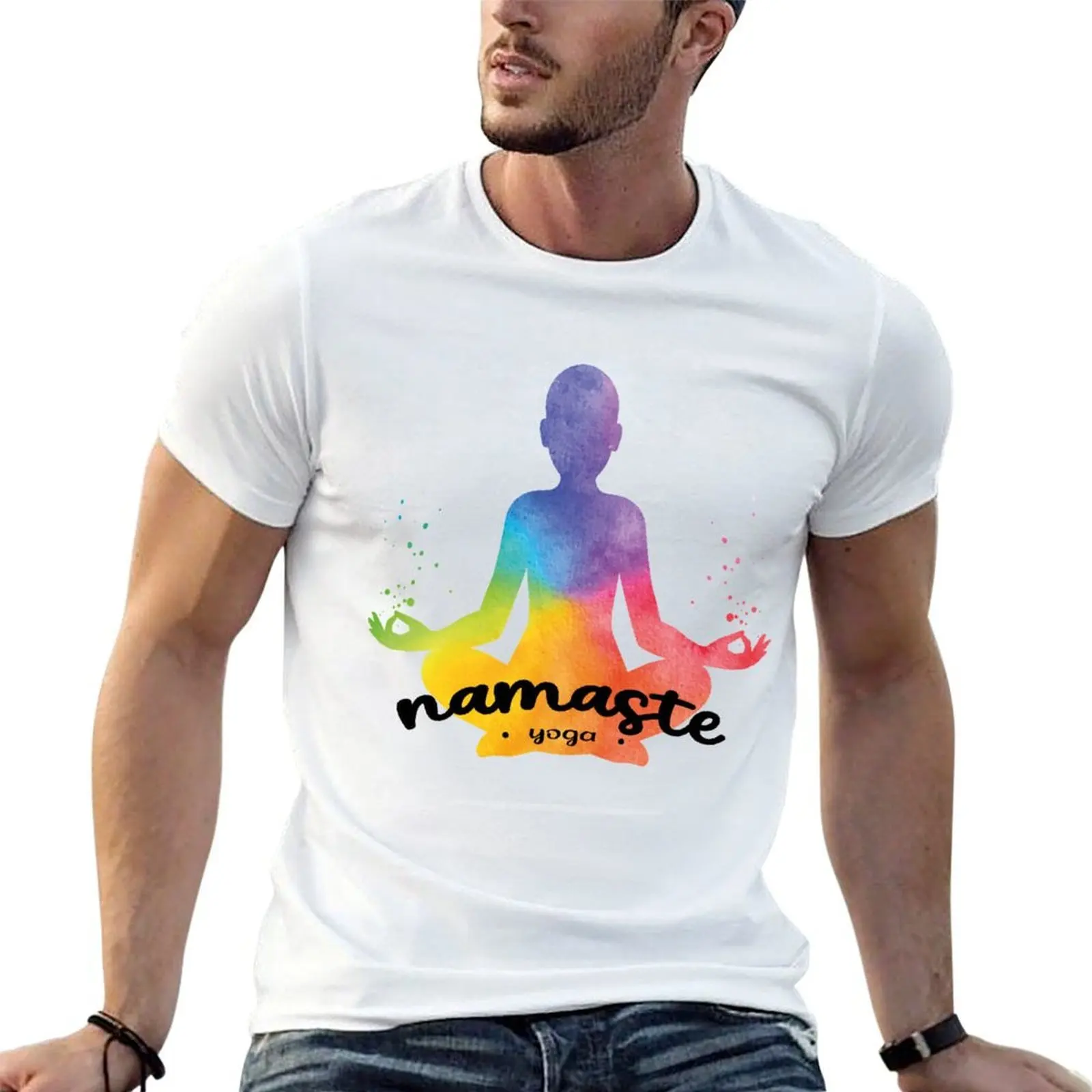 YOGA sportif Gift mom dad brother sister Yoga Pose Om Buddhism Fitness GYM T-Shirt