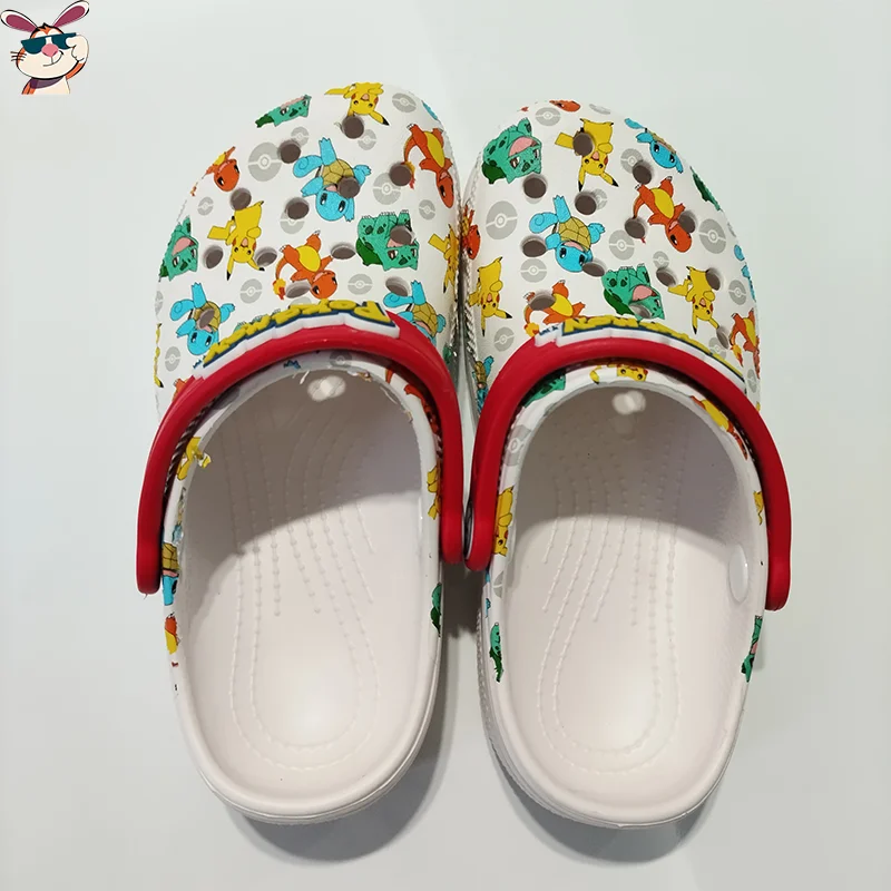 MINISO بوكيمون هول الصنادل بيكاتشو السنجاب تشارماندر النعال الصنادل Kawaii أنيمي المنزل أحذية الشاطئ شبشب صيفي الاطفال