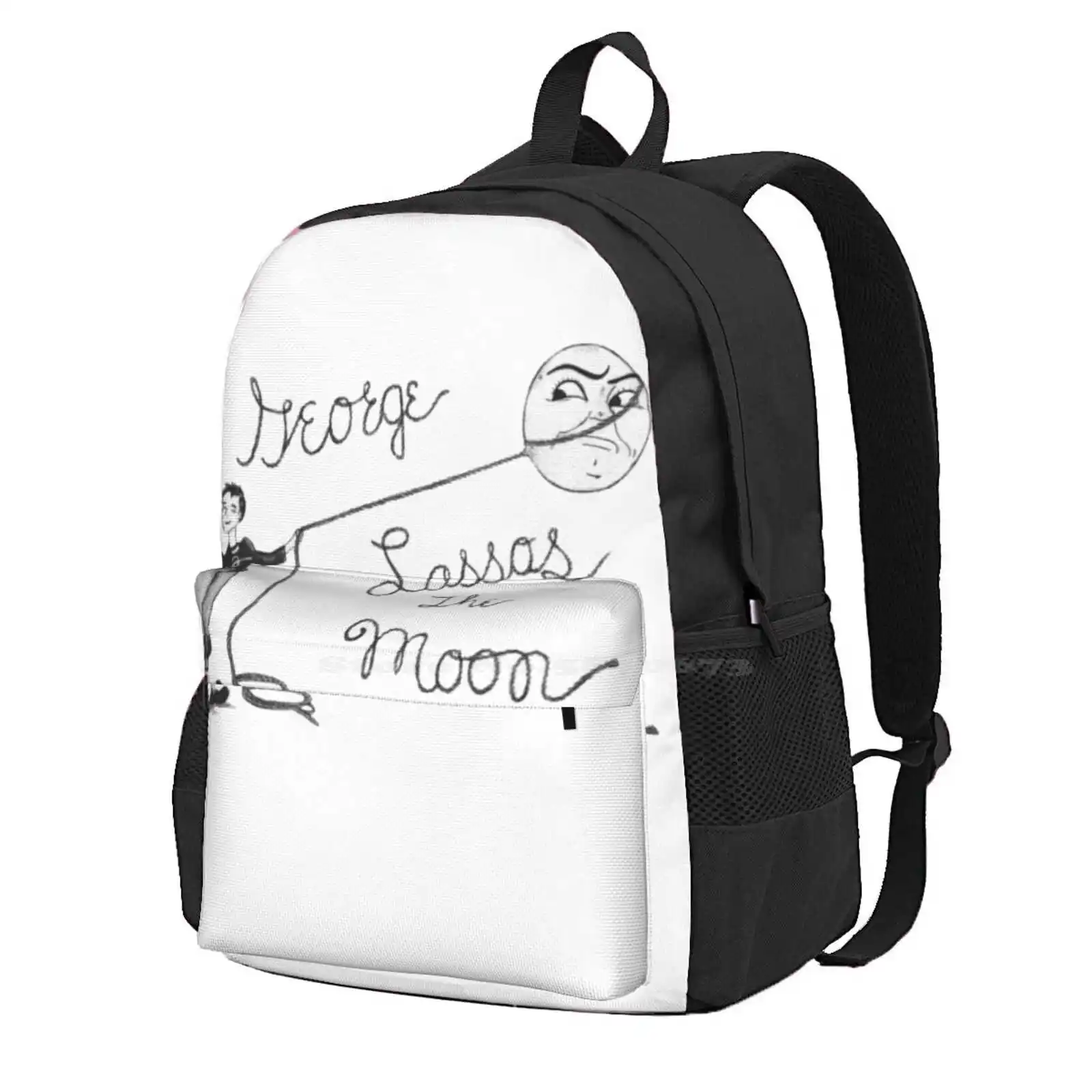 Moon Capture Hot Sale Schoolbag Backpack Fashion Bags Its A Wonderful Life George Lasso Moon Love