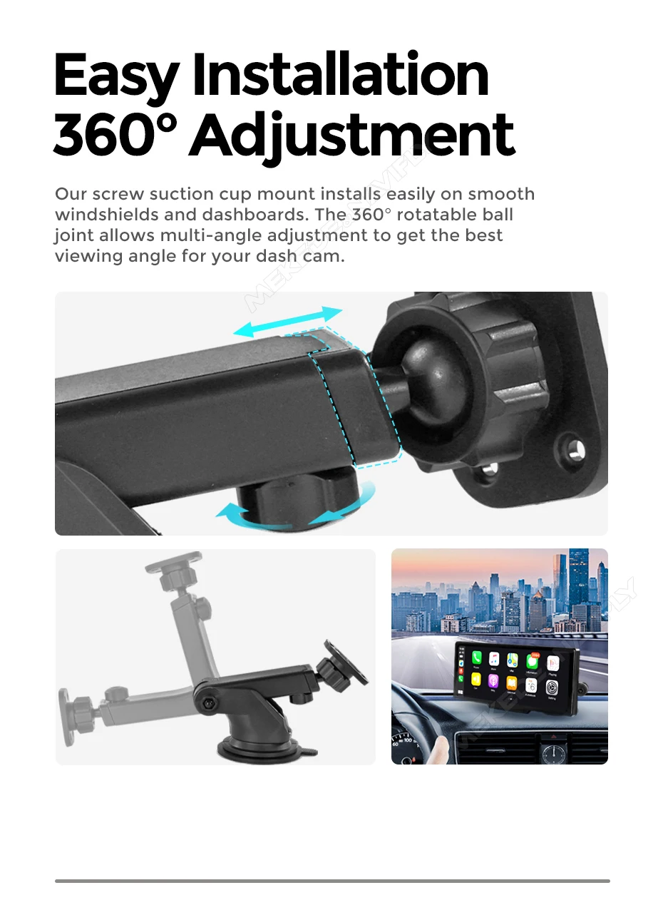 MEKEDE 6,86-zoll Universal Auto Radio Drahtlose Carplay Android Auto MP5 Player Multimedia Recorder FM AUX DSP BT – Detail 20