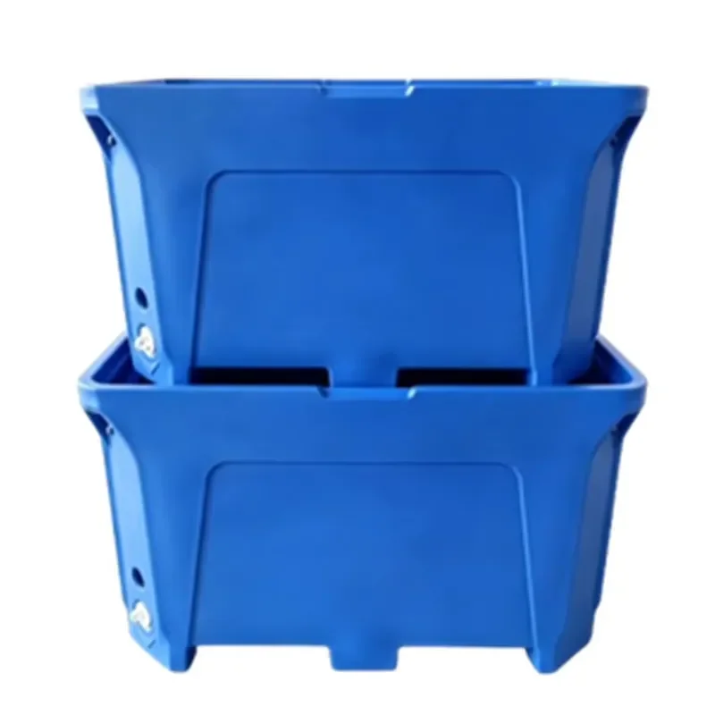 Large Size 1000L Rotomolding Fish Storage Ice Cooler Box Seafood Container Insulated Fish Bins