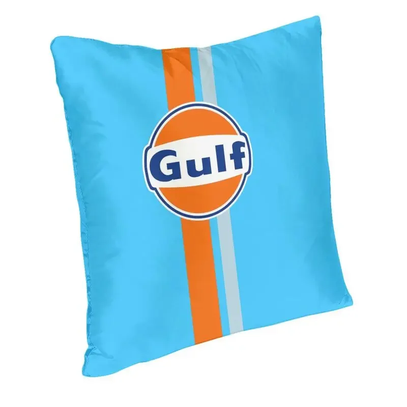 Personalized Custom Gulf Racing Logo Cushion Cover Sofa Living Room Square Throw Pillow Cover 40x40cm Chair Cushion