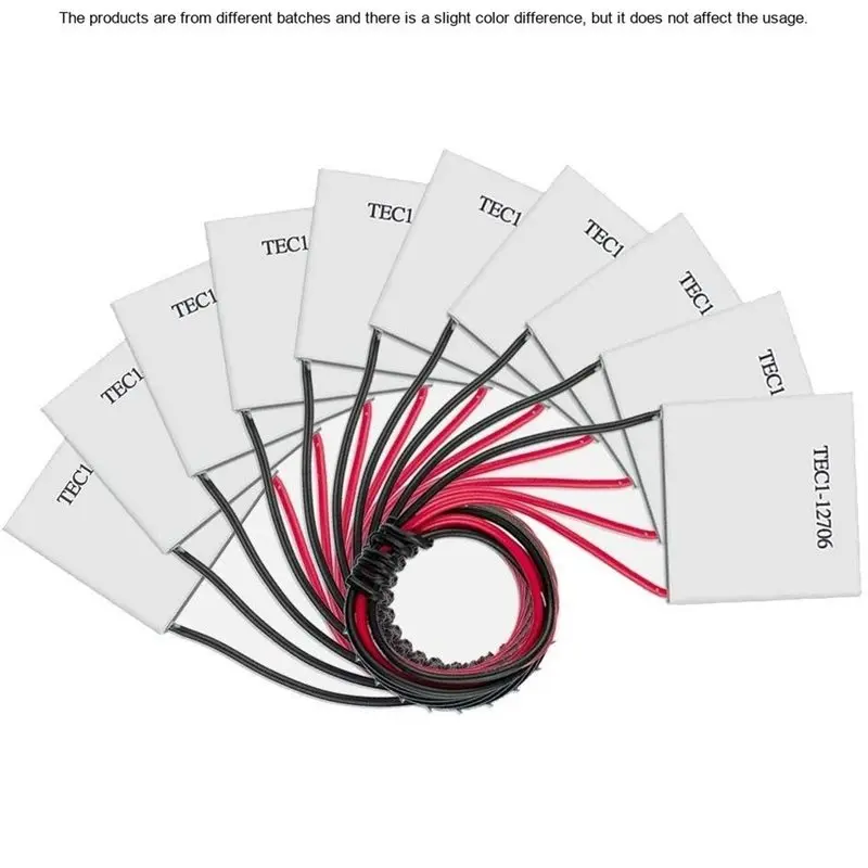 New Arrivals-TEC1-12706 For Water Cooler Semiconductor Cooling Fins 10Pcs 40X40mm For Water Dispenser Equipment