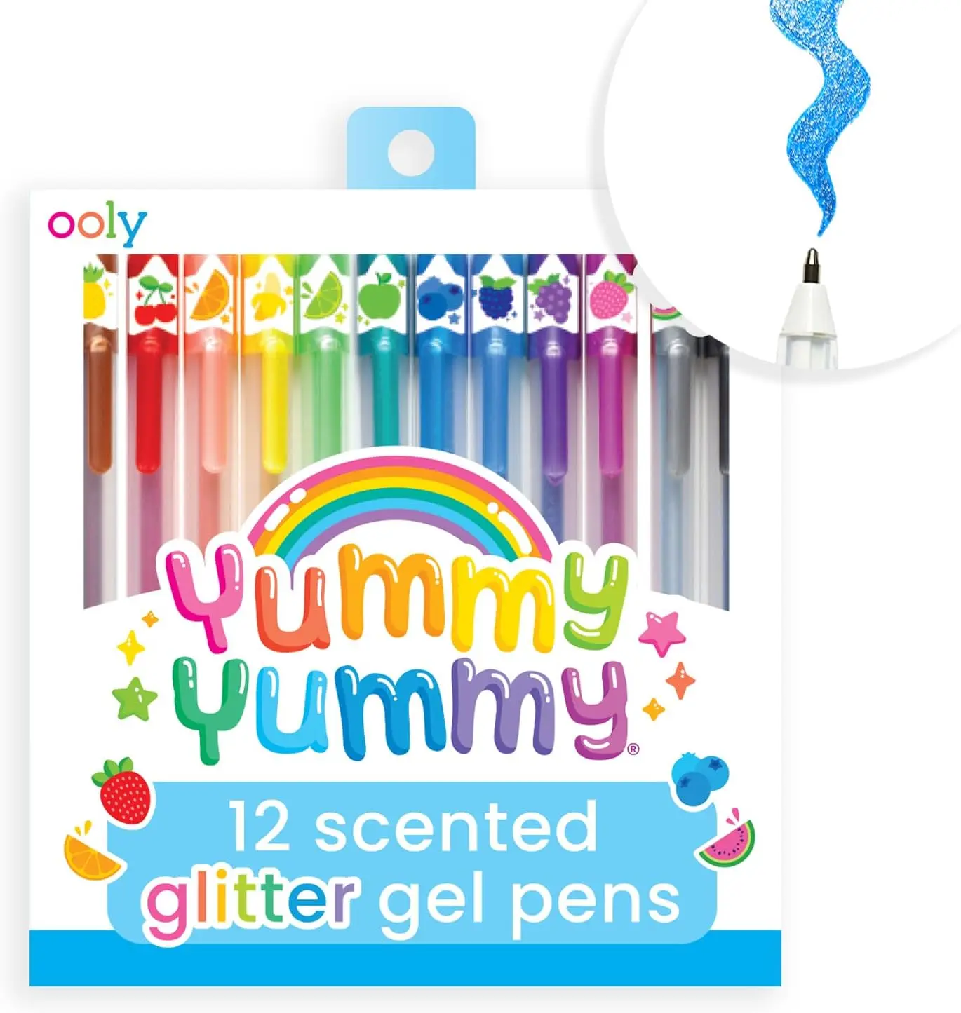 

12 Scented Glitter Gel Pens Set with 1.00mm Nib for Kids & Adults, Art Supplies