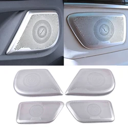 For Mercedes-Benz V-Class W447 2015-2021 Car Speaker Cover Stainless Door Loudspeaker Sound Pad Trim Frame Sticker Accessories