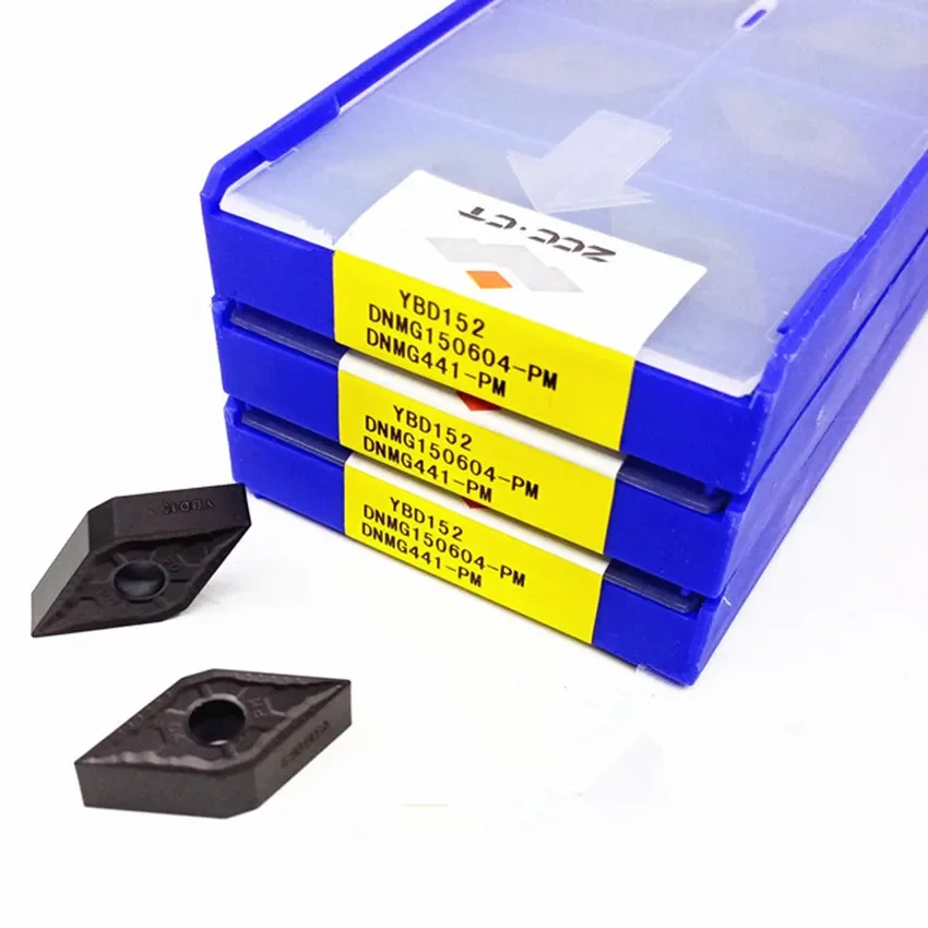 

DNMG150604-PM YBD152/DNMG150608-PM YBD152/DNMG150612-PM YBD152/DNMG150608-PM YBD052 ZCC.CT Твердосплавные токарные пластины с ЧПУ 10 шт./кор.