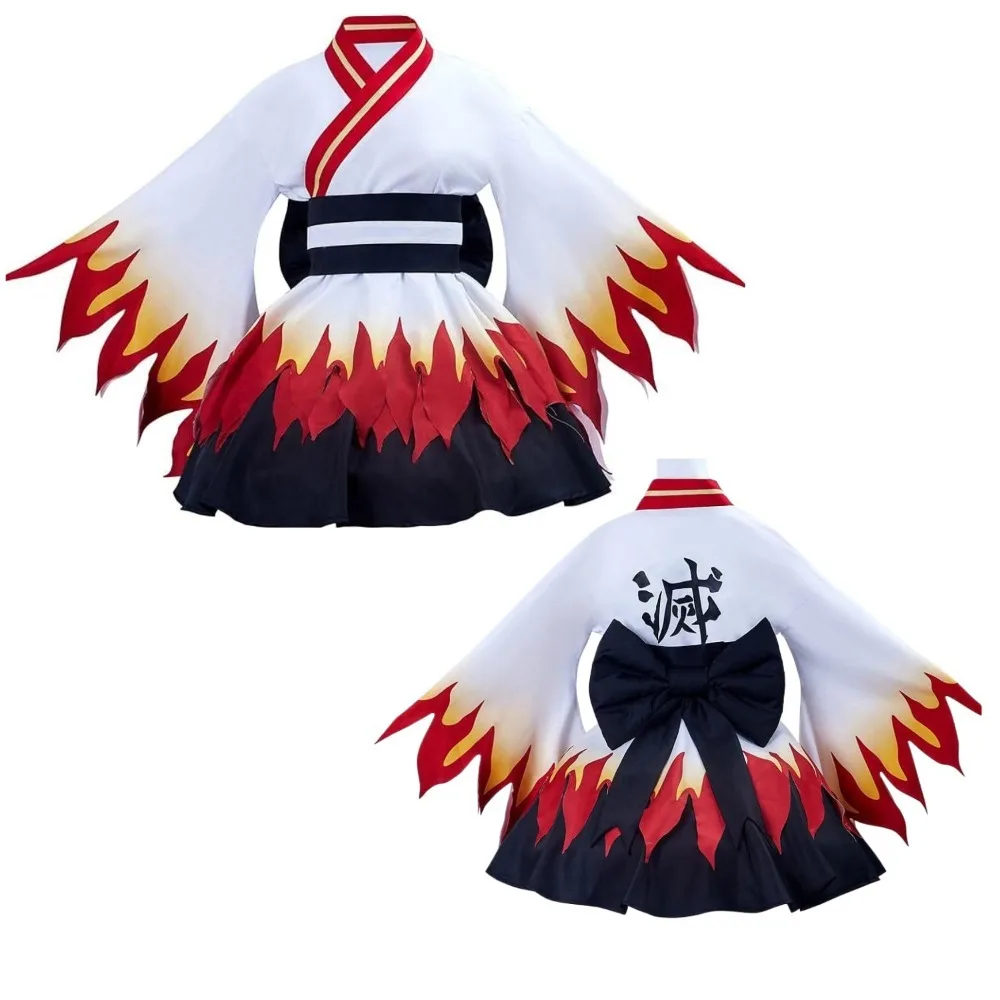 

Аниме убийца демонов кимоно платья горничной Камадо Незуко косплей костюм японские кимоно Лолита униформа парик аниме кимоно платье