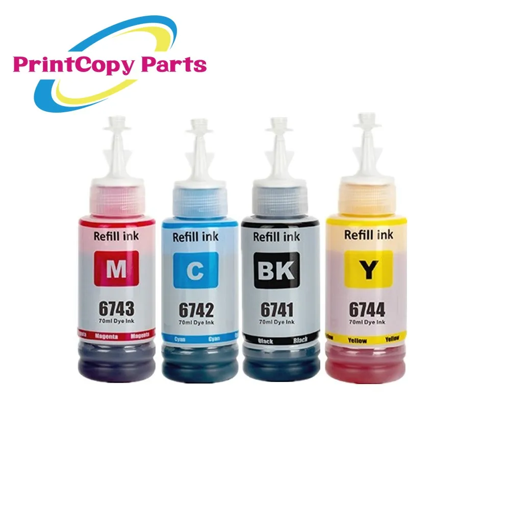 T6741 T6742 T6743 T6744 T6745 T6746 Refill Dye Ink Kit for Epson L800 L801 L810 L850 L860 L1800 70ml/Bottle