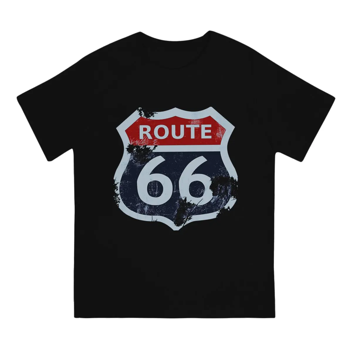 Route 66 66 T Shirt Harajuku Fashion Men's Tshirt Polyester Men Tops