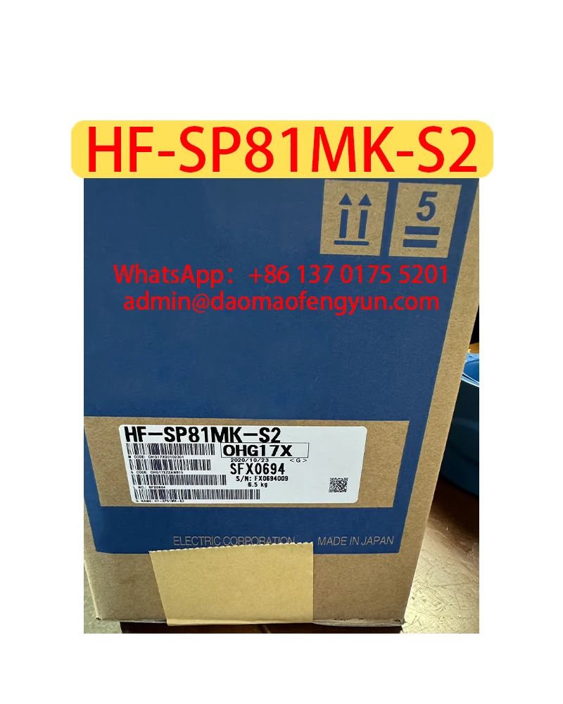 

HF-SP81MK-S2 Brand New Servo Motor Original Genuine HF SP81MK S2，Fast shipping