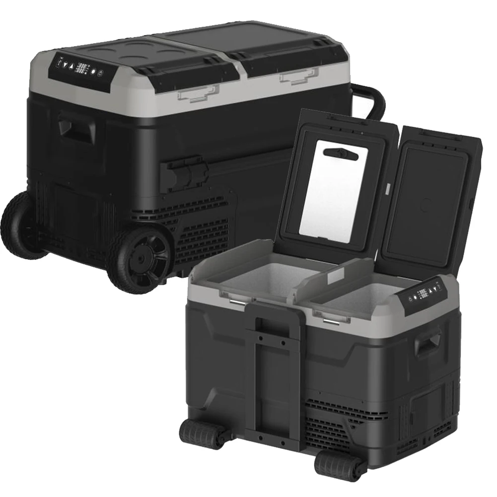 60L Dc 12 24V, Compressor Car Fridge Portable Deep Freezer For Camping Yacht Travel Oem Shell Power/