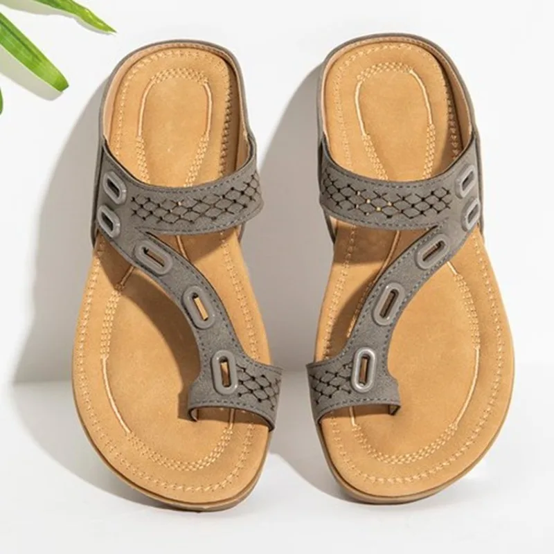 

Women Sandals Premium Orthopedic Women'S Shoes Flat Slipper Vintage Anti-Slip Sandals Women Flip Flops Ladies Shoes