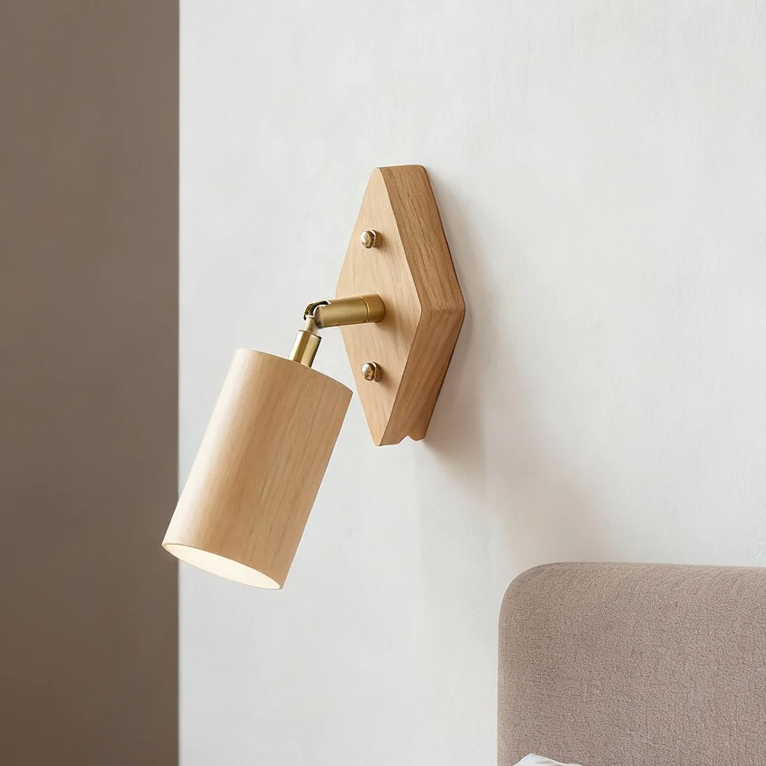 

Японское искусство дерева, небольшой настенный светильник, лампа для чтения, B & B, прикроватная лампа для ванной комнаты, спальни, ретро, простой, вращающийся из черного ореха