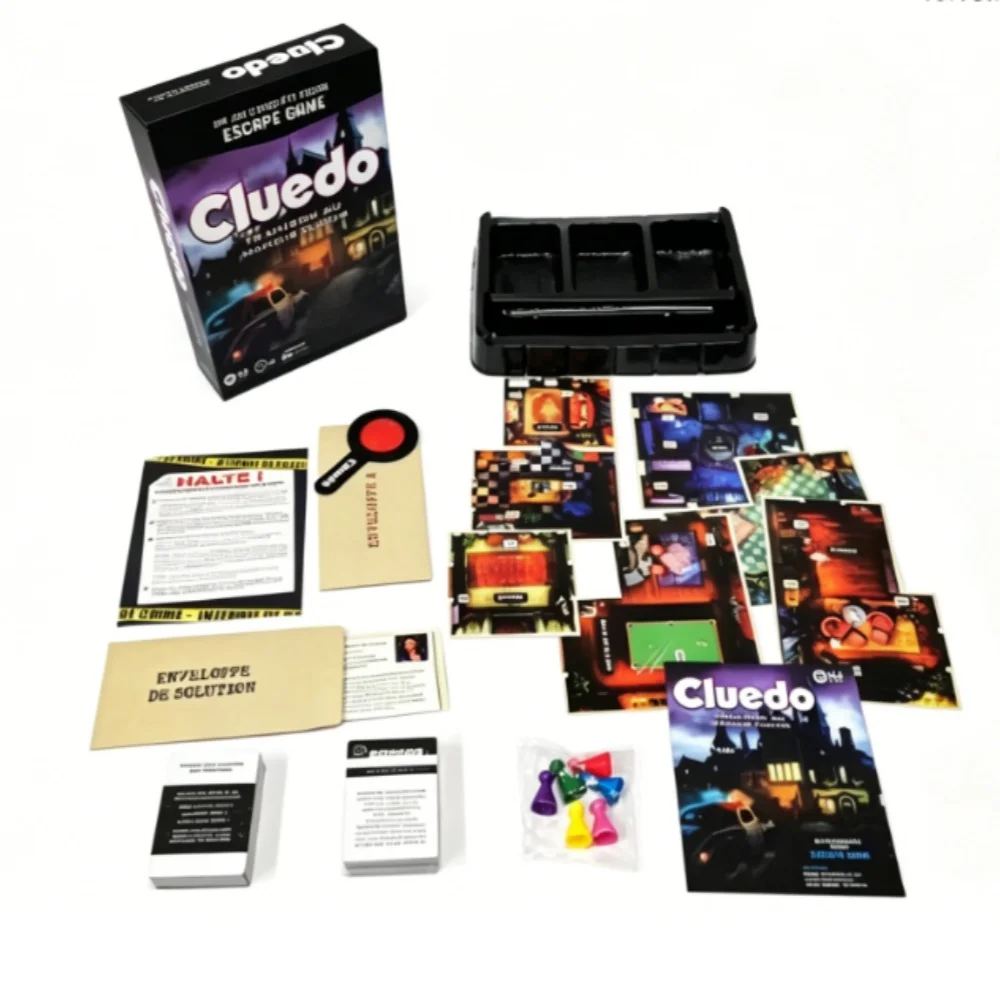 Juego de Mesa Cluedo Escape - Juego de Misterio de la Mansión Tudor, 1-6 Jugadores, Juego de Escape Cooperativo para Fiestas