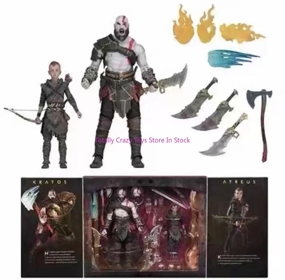 

in stock God of War 4 Set Father and Son Edition Limited Deluxe Edition 7-inch Mobile Hand-held Model