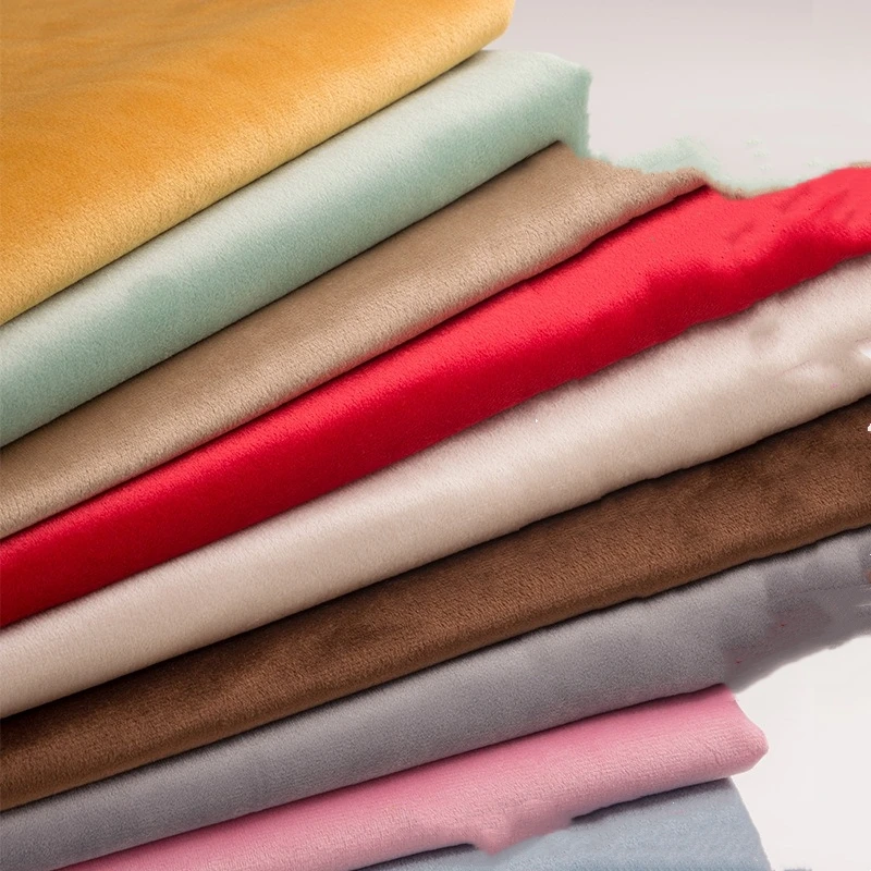 Wide 155cm Velvet Fabric Fleece Dutch Velvet Sports Dress Home Wear Pillow Couch Sofa Upholstery Material