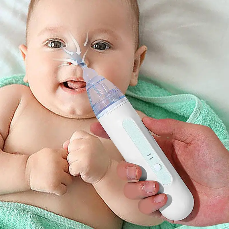 Electric Nose Sucker Electric Nose Cleaner Nasal Sucker Removable Tips Silent Operation Nasal Congestion Relief And Newborn