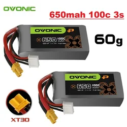 650mAh 3S 11.1V 100C LIPO Battery For RC Helicopter Quadcopter FPV Racing Drone Parts  With XT30 Plug 3s BATTERY