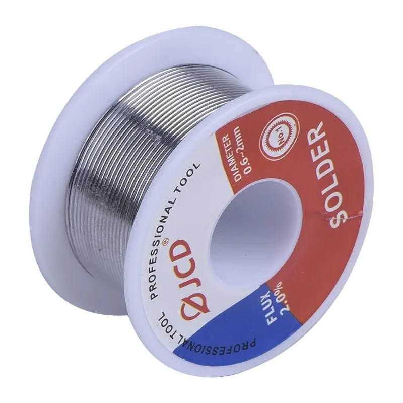 100g Soldering Wire Roll 0.6/0.8/1.0/1.2/1.5 MM 60/40 FLUX 2.0% 45FT Tin Lead Tin Wire Melt Rosin Core Solder Soldering Wire