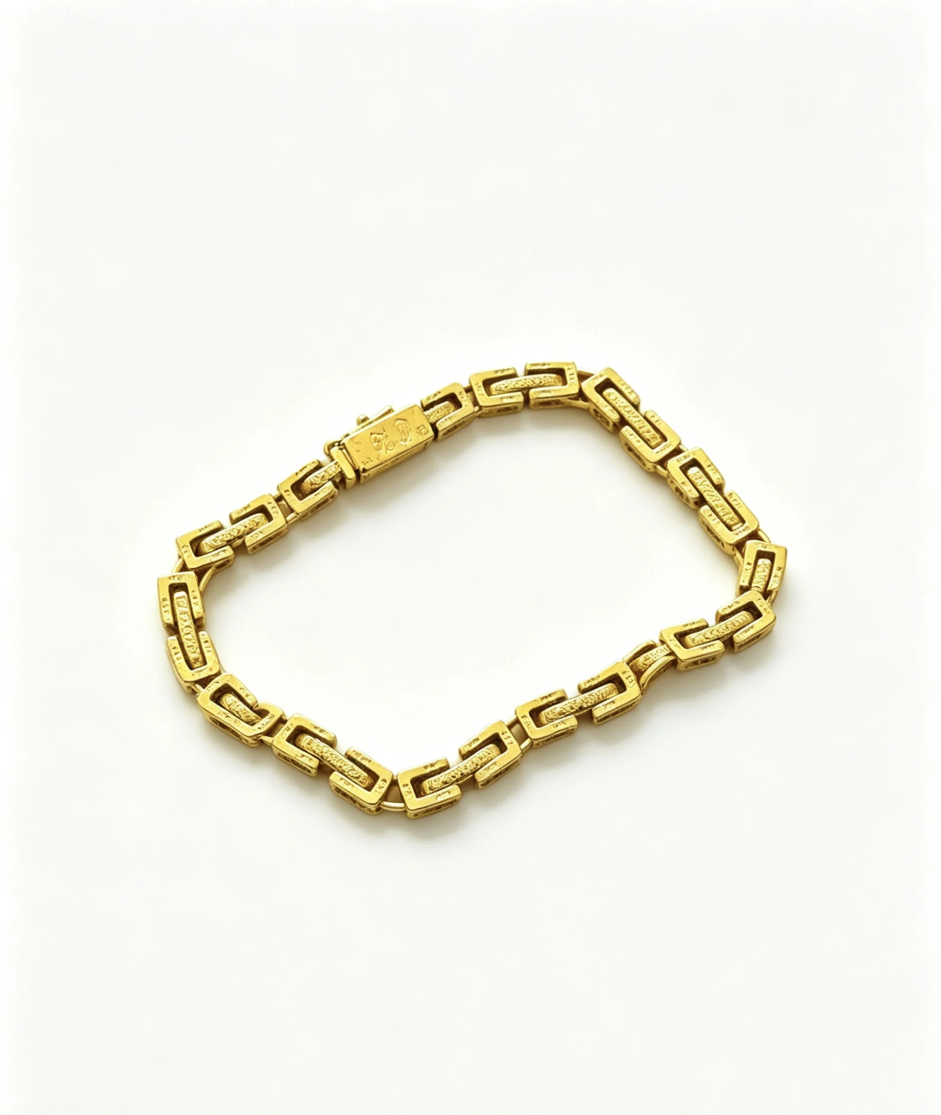 S925 sterling silver personalized creative design CH chain bracelet men's hip-hop style retro and old Cuban chain personalized