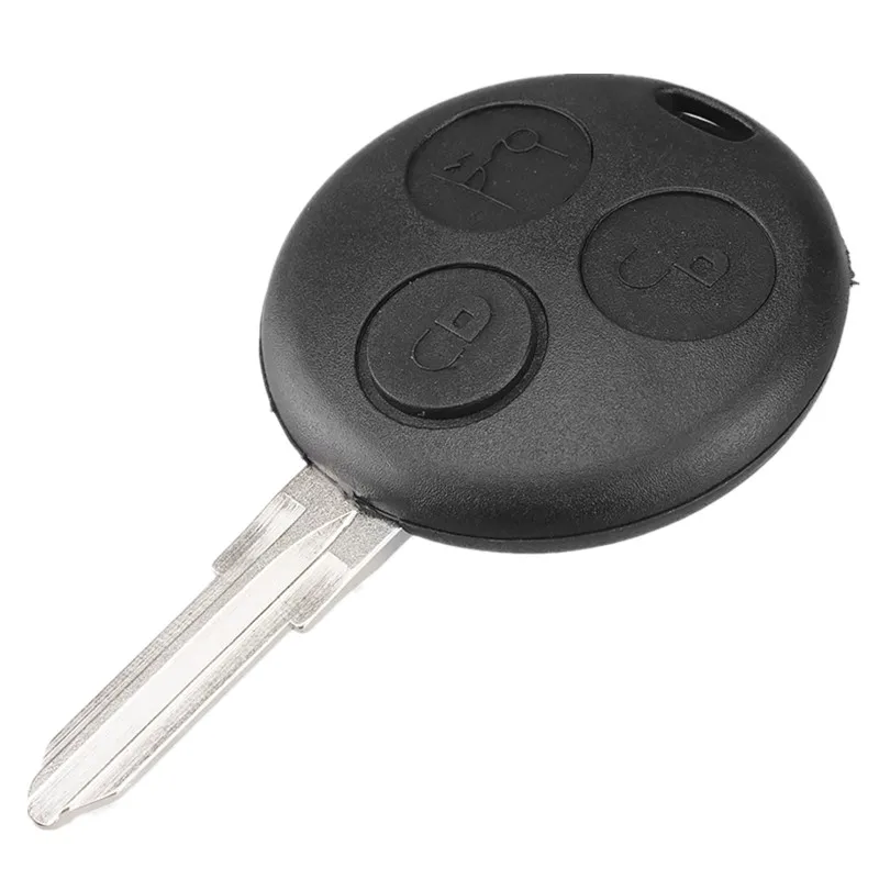 For Mercedes Benz SMART Fortwo 450 Forfour Roadster Case 3 Button Blank Blade Remote Key Shell Fob Replacement Car key