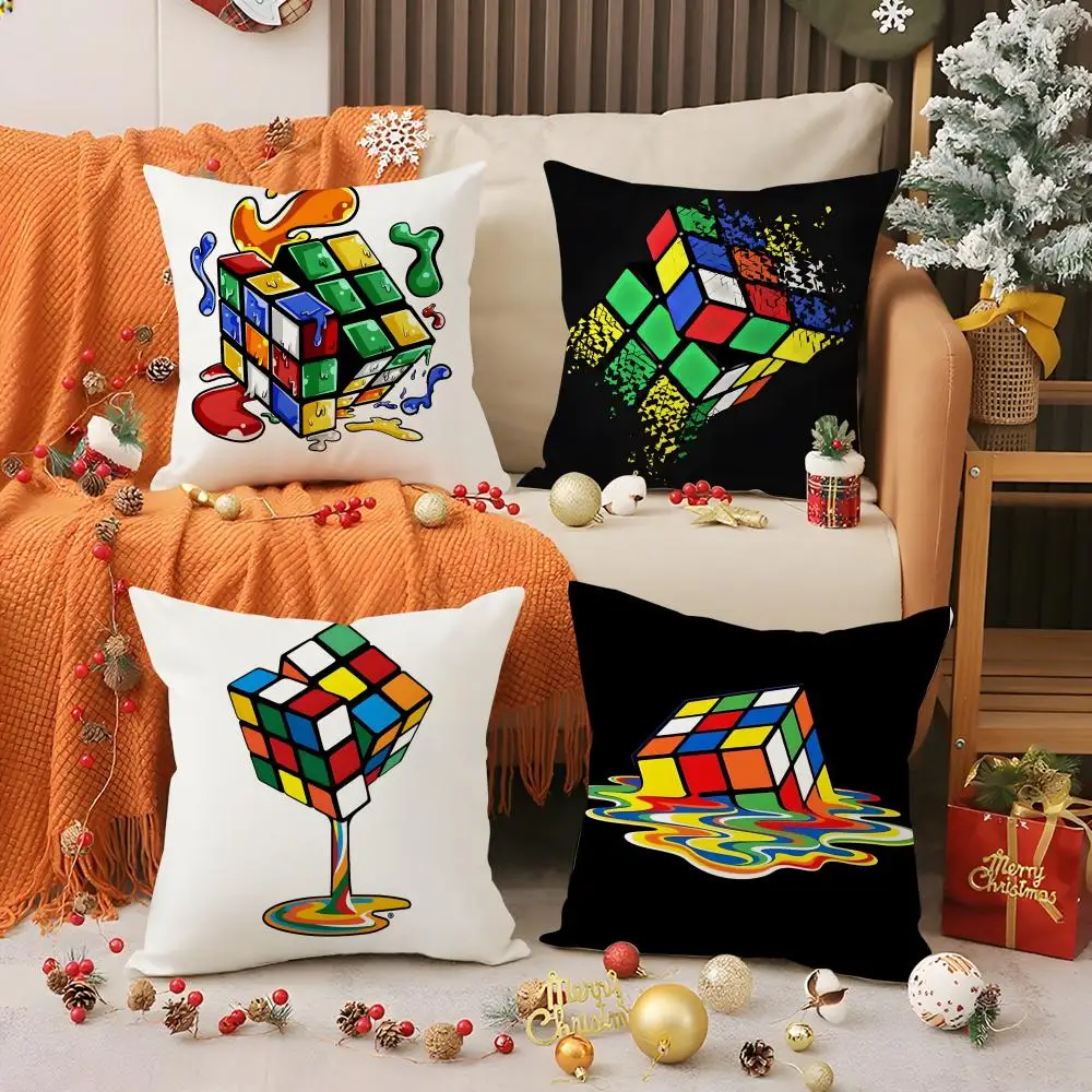 

Декоративная наволочка с принтом кубика Рубика для дома, гостиной, дивана, спальни