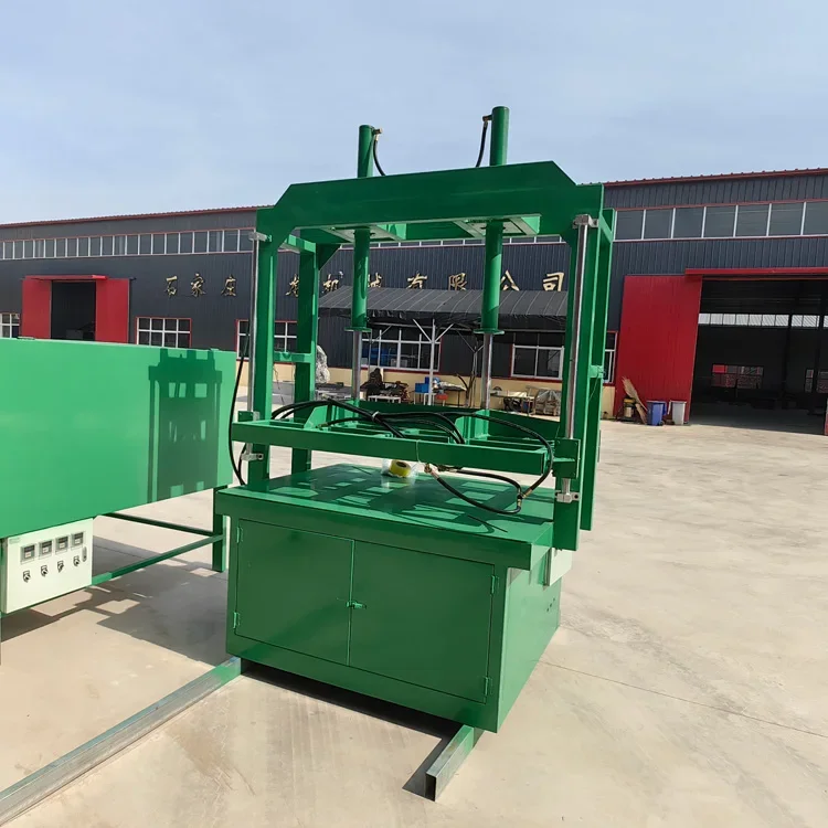 Hydraulic press, vulcanizing machine, automobile floor mat making machine