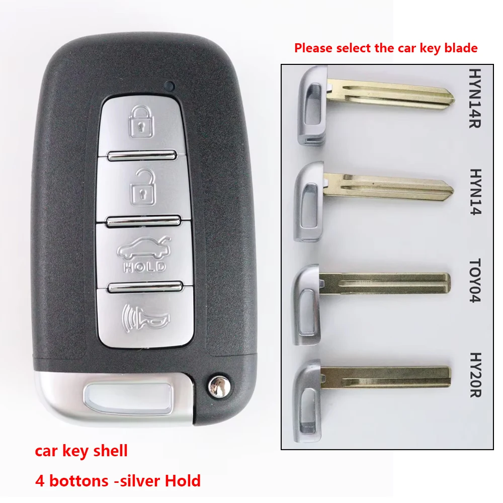 Car Key Case Shell Housing for HYUNDAI Tucson Sonata Elantra Soul Sportage Sorento I45 Ix35 Genesis Equus Veloster for Kia K2 K5