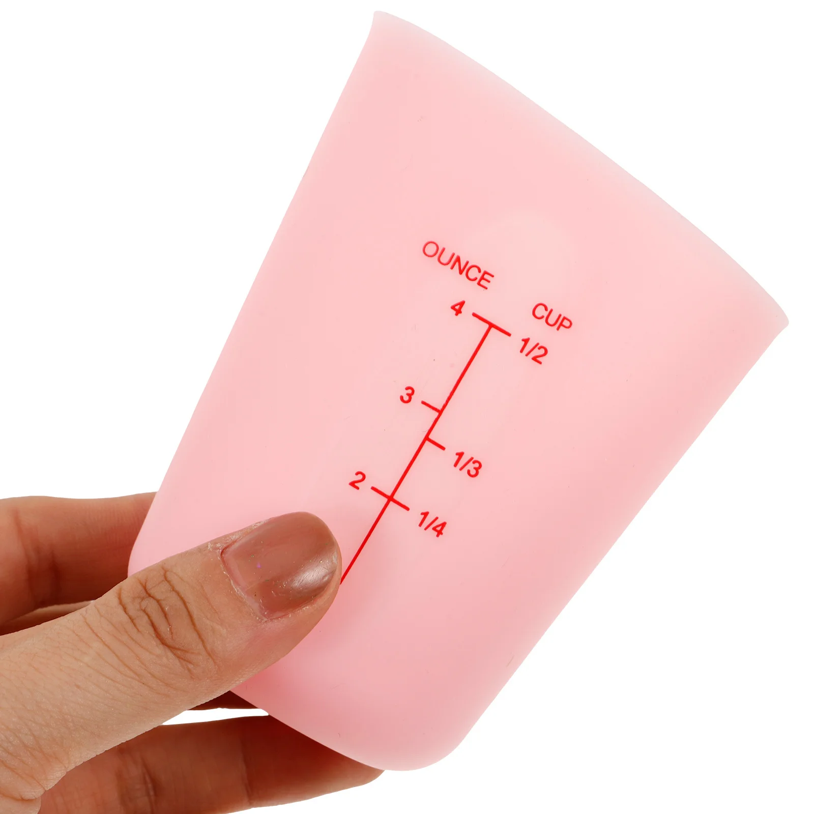 

2Pcs Silicone Measuring Cups Semitransparent Heat Resistant Accurate Measurement Pouring Kitchen Cooking Cups Cooking Measuring