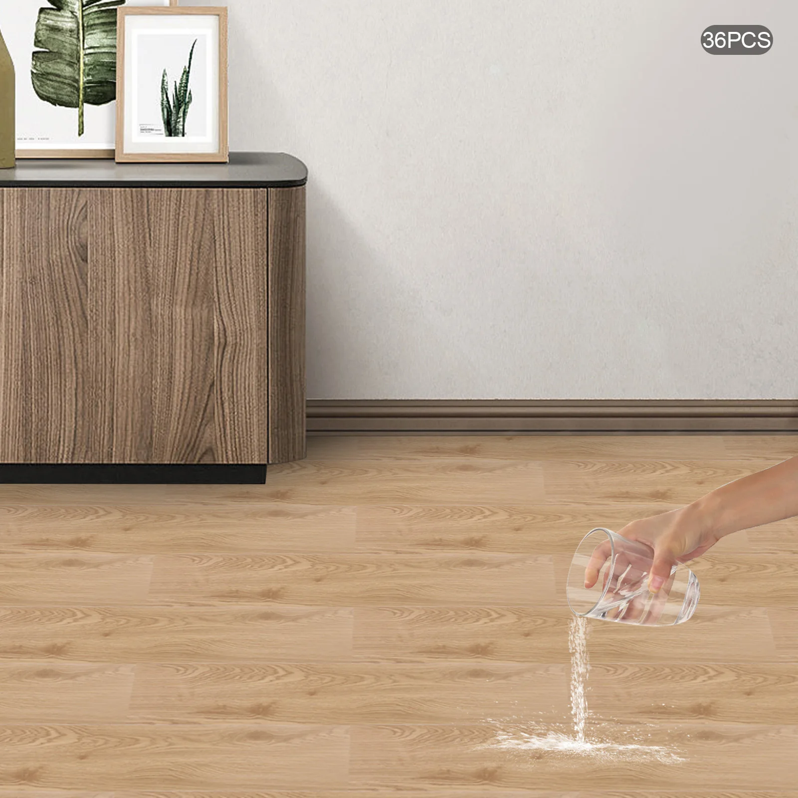 36 Pegatinas Autoadhesivas De Pvc Para Suelo, Vinilo Con Efecto Madera, Baldosas Impermeables Para Suelo, Fáciles De Instalar Y Removibles, Para Cocina, Sala De Estar, Dormitorio. — -60%, 98.05€ Coupon, from 62.69€ – 60% descuento – €62.69