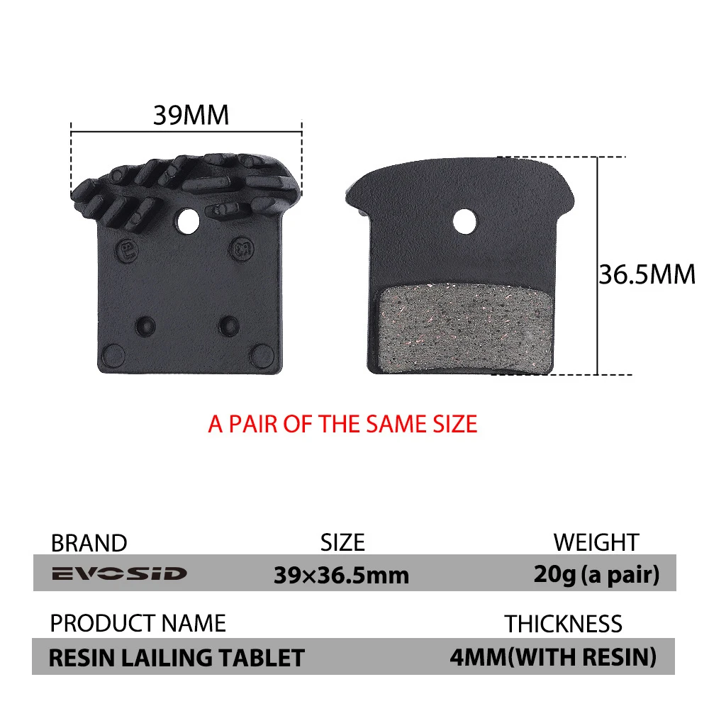 4 Pair J02A Bike Disc Brake Pads Resin Cooling Pads Bicycle Hydraulic Brake Pads SLX Deore XT XTR M8000/M9000/M9020/M987/M985