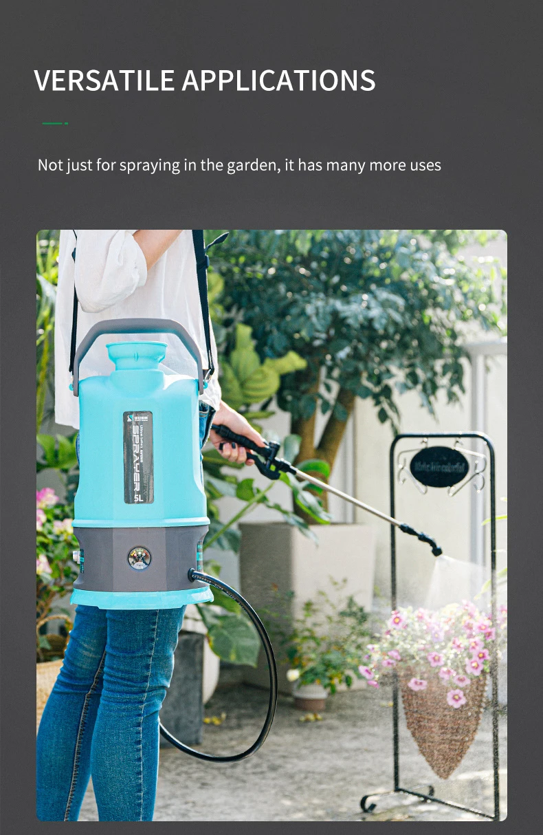 DIVEDEER 5/8/10L Elektrisches Sprühgerät Garten Landwirtschaftliche Bewässerungssprühgerät Wiederaufladbare Batterie Desinfektion Pestizidspender – Detail 5