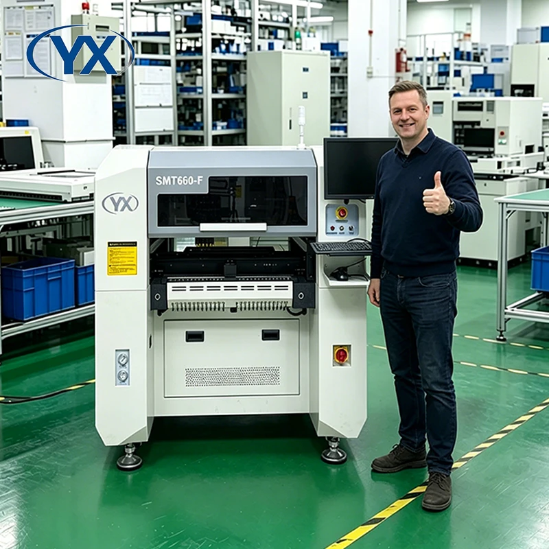 YX 6 Head Pick and Place Machine Automatic Cheap Vertical SMT Pick and Place Assembly Machine for Pcb Production