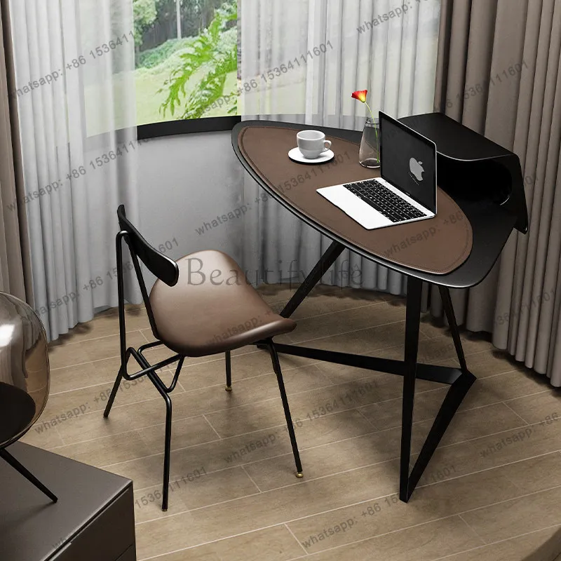 

LJY Minimalist Modern Office Desk Aesthetic Nordic Design European Luxury Office Desk Crafts Organizers Tavolino Trendy Furnitur