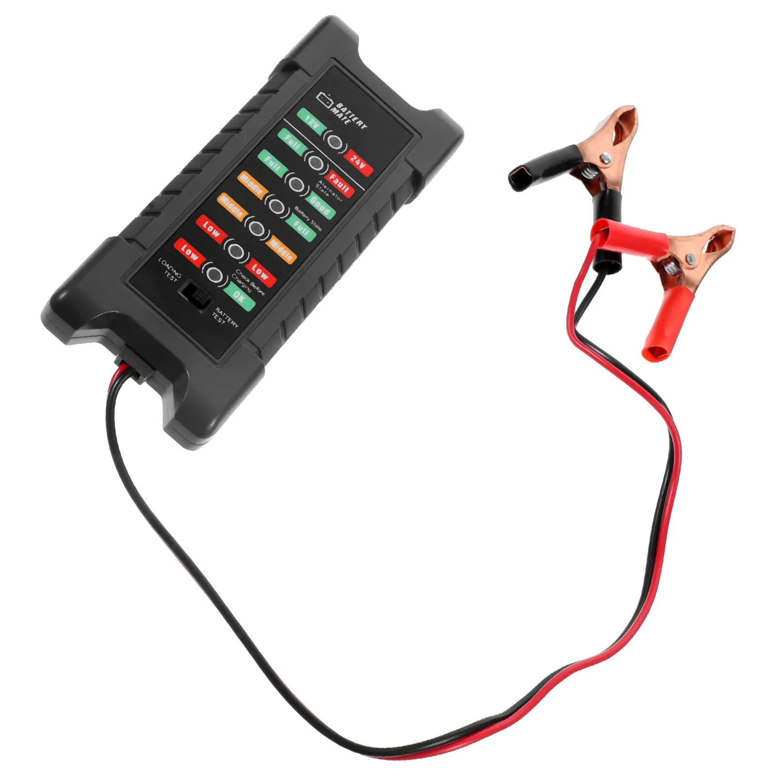 

12V 24V Car Tester Digital Diagnostic Tool Voltage Range 9V 30V Reverse Protection Load Test Professional Automotive
