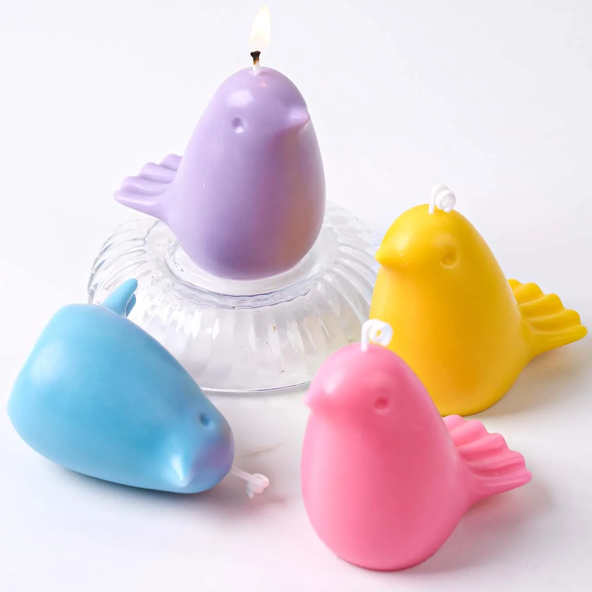 Simulation Chubby Bird Silicone Candle Mold DIY Aroma Animal Ornament Molds Soap Plaster Resin Crafts Making Home Decor Supplies