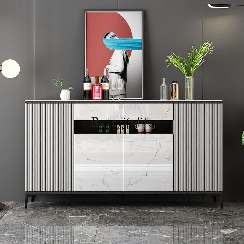 

Роскошный каменный шкаф-буфет, большой емкости, простой шкаф для хранения чая, современный скандинавский шкаф для хранения