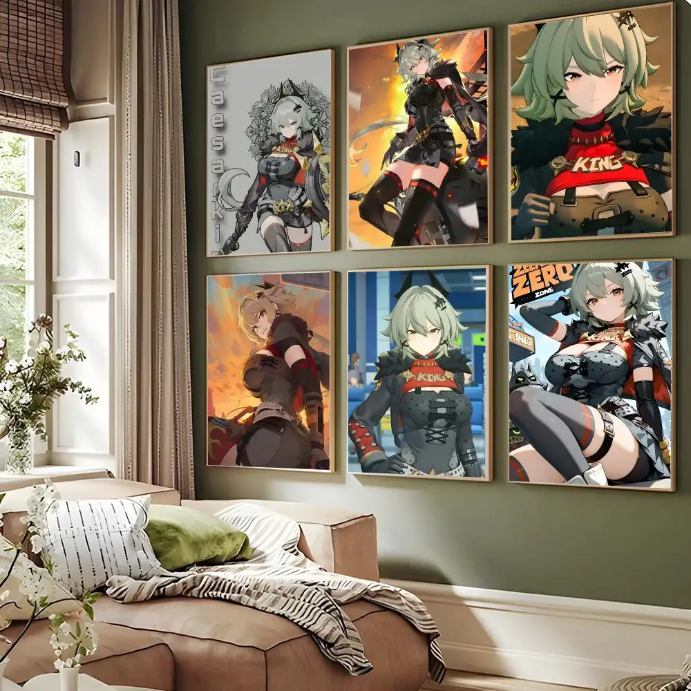 Anime Caesar King Poster Waterproof Sticky Wall Art Print For Bedroom Living Room Hallway Bar Home Decor