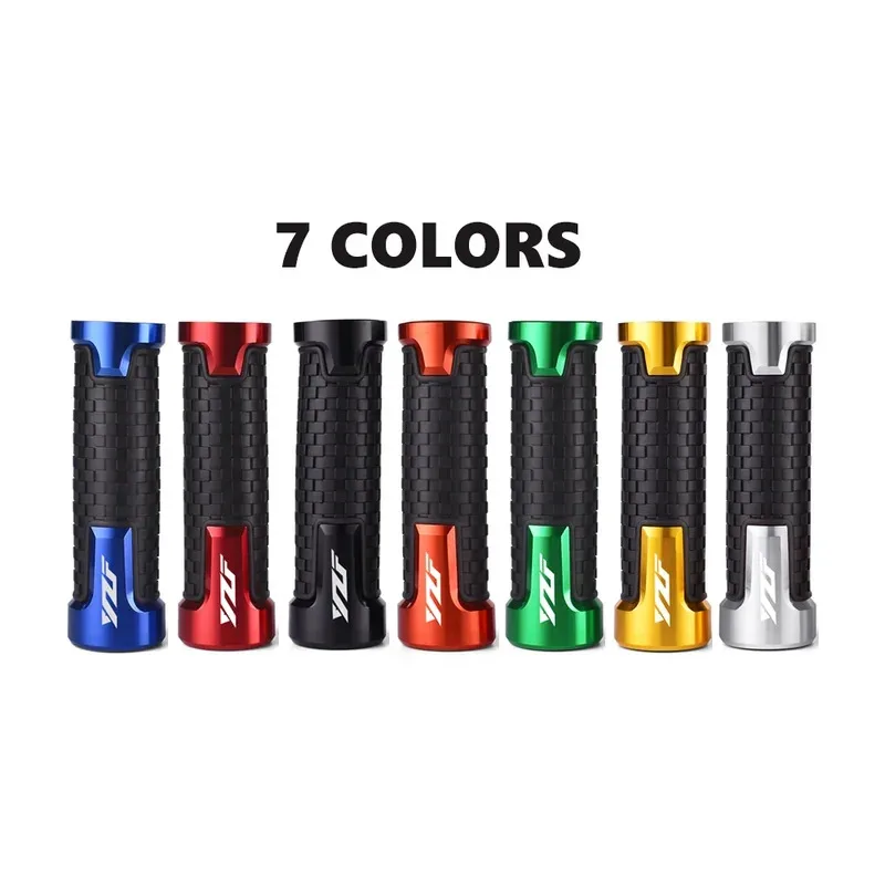 Motorcycle Handlebar Grips Comfort CNC aluminum Rubber Hand Thruster Grips For Yamaha YZF R1 R3 R6 R25 R125 250 600R Accessories