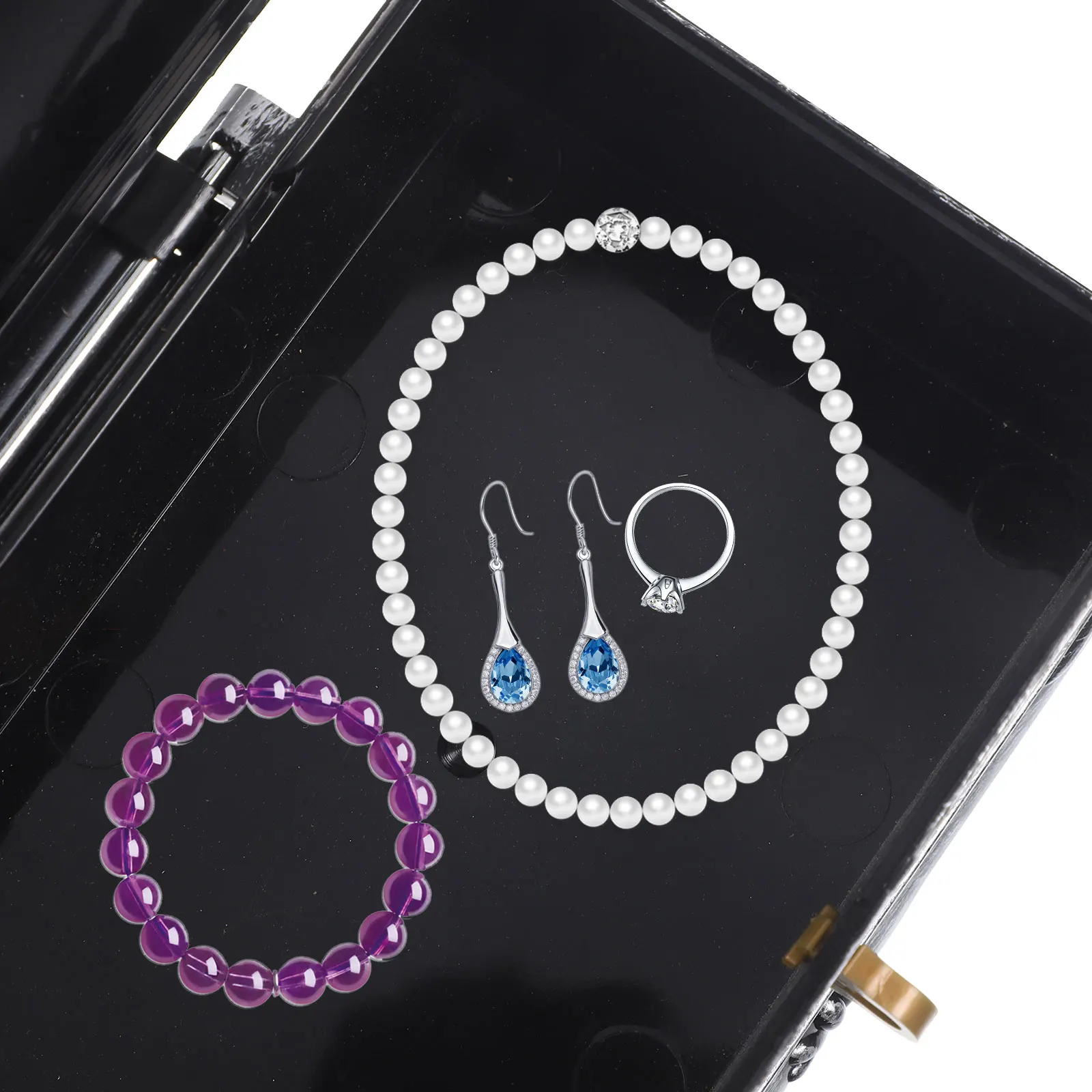 

Small Treasure Chest Plastic Pirate Style Durable Vintage Box Lock Key for Storage Gift Decor Treasure Chest Box