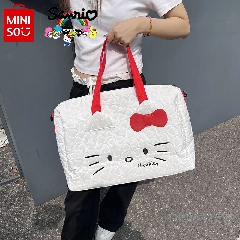 HelloKitty New Women's Storage Bag Fashionable High Quality Women's Handheld Crossbody Bag Cartoon Multi Functional Storage Bag